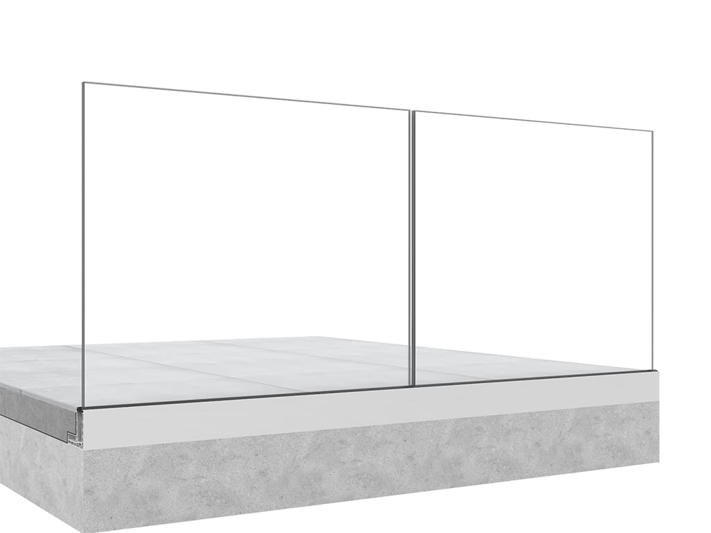 Garde-corps terrasse GLASSFIT 1703 vue de face